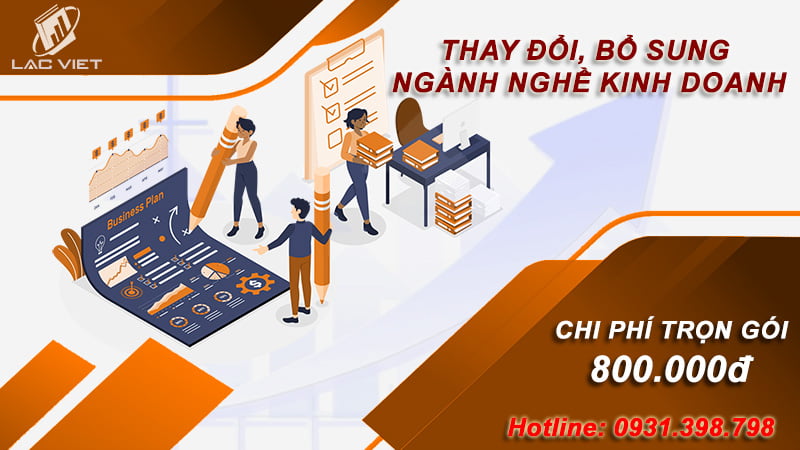 Dịch vụ đăng ký thay đổi, bổ sung ngành nghề kinh doanh