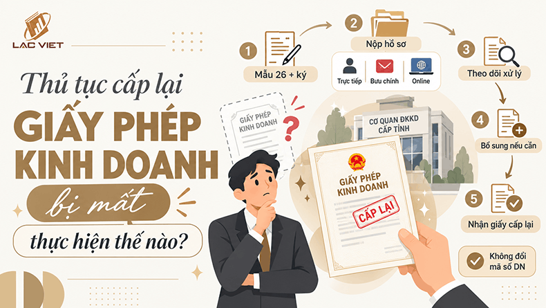 thủ tục cấp lại giấy phép đăng ký kinh doanh bị mất