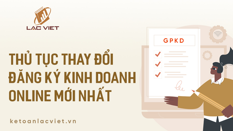 thủ tục thay đổi đăng ký kinh doanh online mới nhất