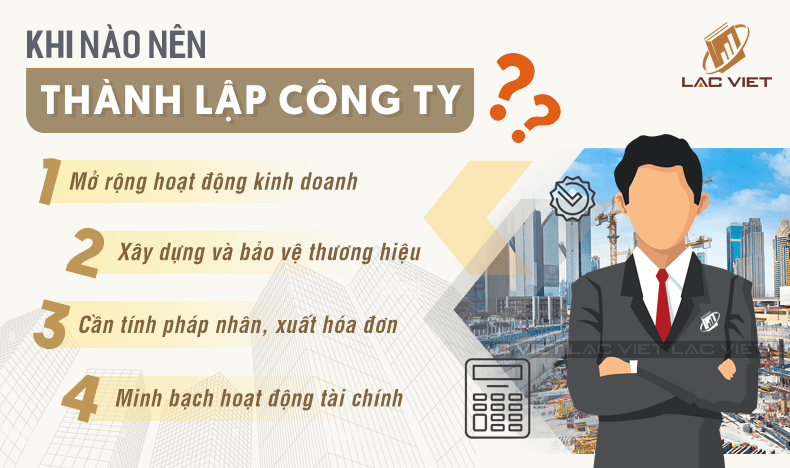 khi nào nên thành lập công ty