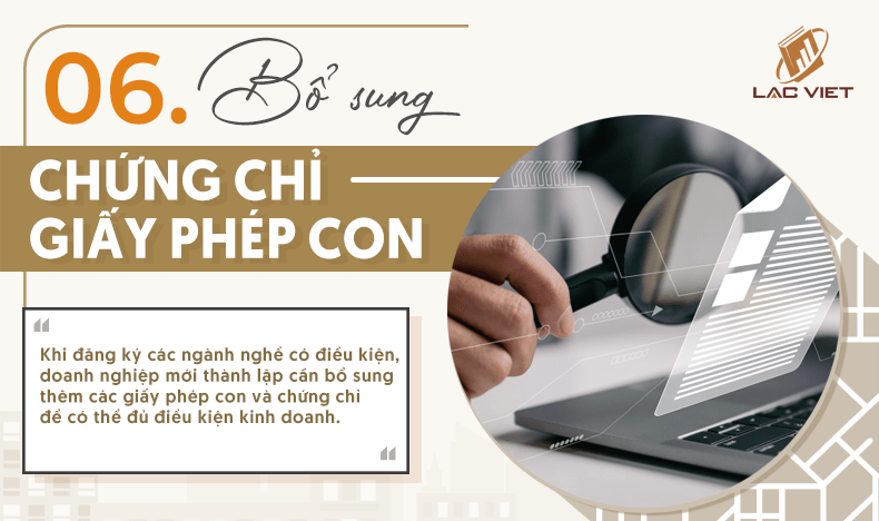 bổ sung giấy phép con