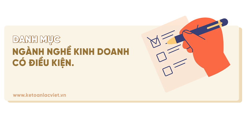 danh mục ngành nghề kinh doanh có điều kiện