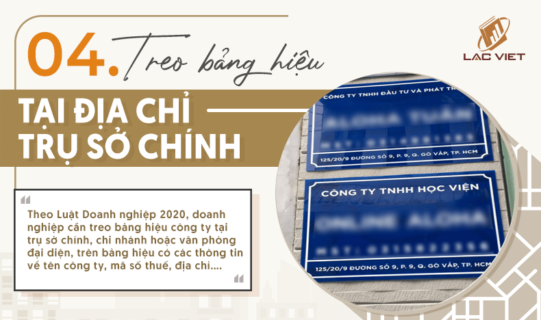 treo bảng hiệu công ty