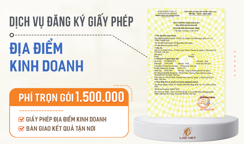 dịch vụ đăng ký địa điểm kinh doanh