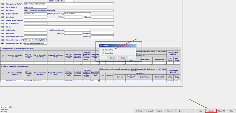 kết xuất xml