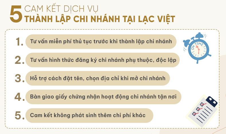 cam kết dịch vụ thành lập chi nhánh