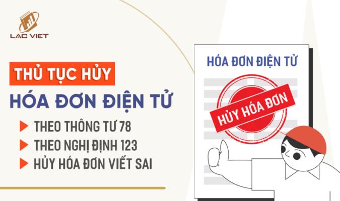 hủy hóa đơn điện tử