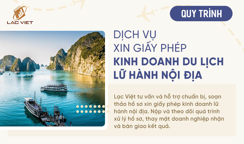 quy trình dịch vụ xin giấy phép lữ hành du lịch nội địa