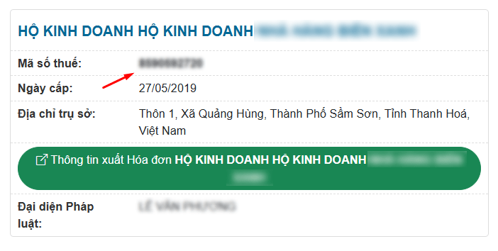 tra cứu mã số thuế hộ kinh doanh 4