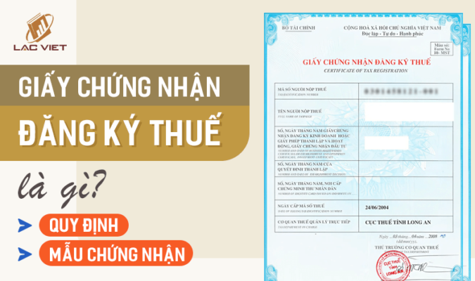 giấy chứng nhận đăng ký thuế