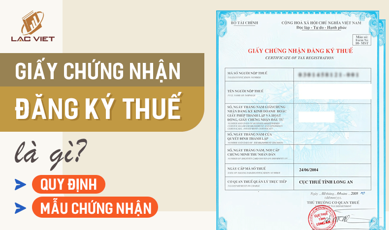 giấy chứng nhận đăng ký thuế