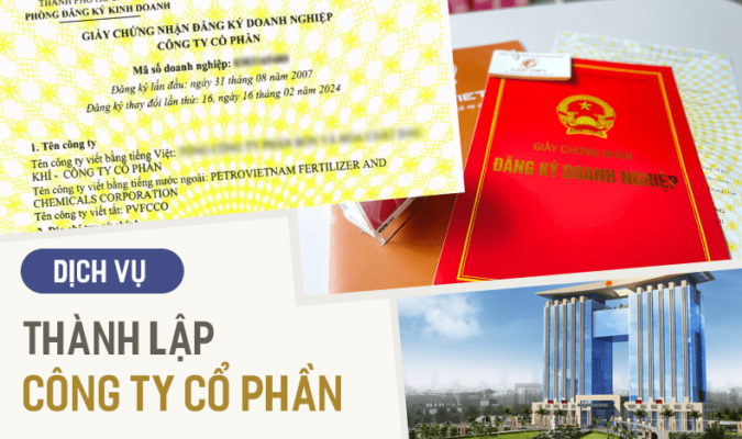 Dịch vụ thành lập công ty cổ phần 3 - 5 ngày có [GPKD]