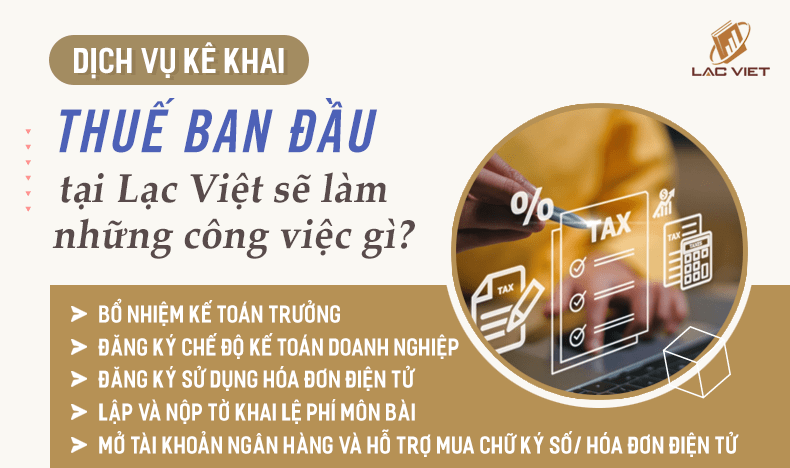 dịch vụ làm thủ tục kê khai thuế ban đầu