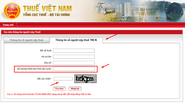 tra cứu mã số thuế cá nhân online