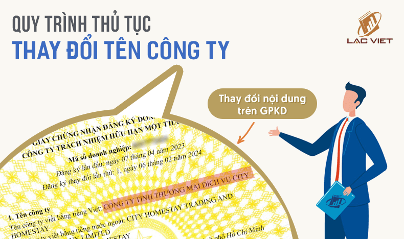 thủ tục thay đổi tên công ty