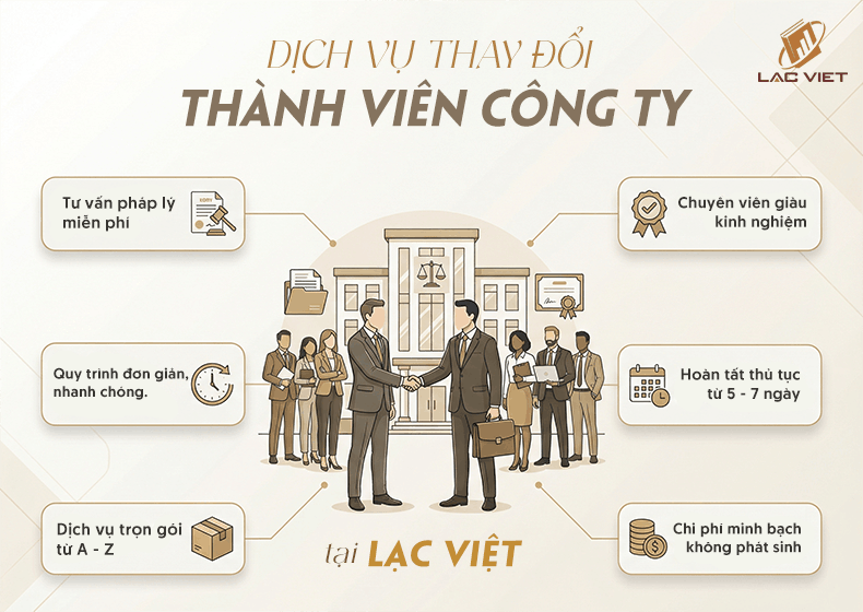 dịch vụ thay đổi thành viên công ty