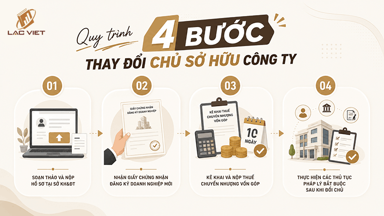 quy trình thay đổi chủ sở hữu công ty