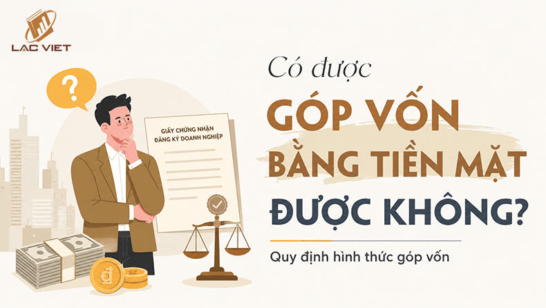 góp vốn bằng tiền mặt vào công ty