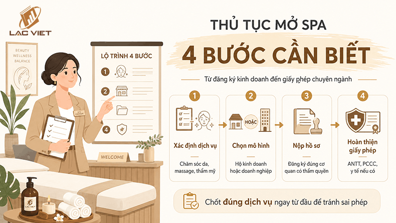 thủ tục mở tiệm spa