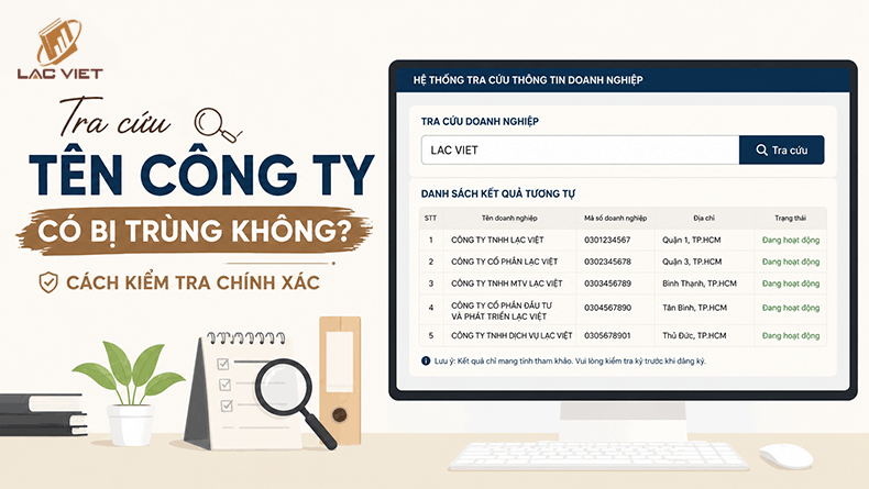 tra cứu tên doanh nghiệp bị trùng