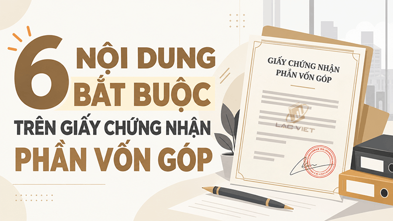 nội dung bắt buộc trên giấy chứng nhận phần vốn góp