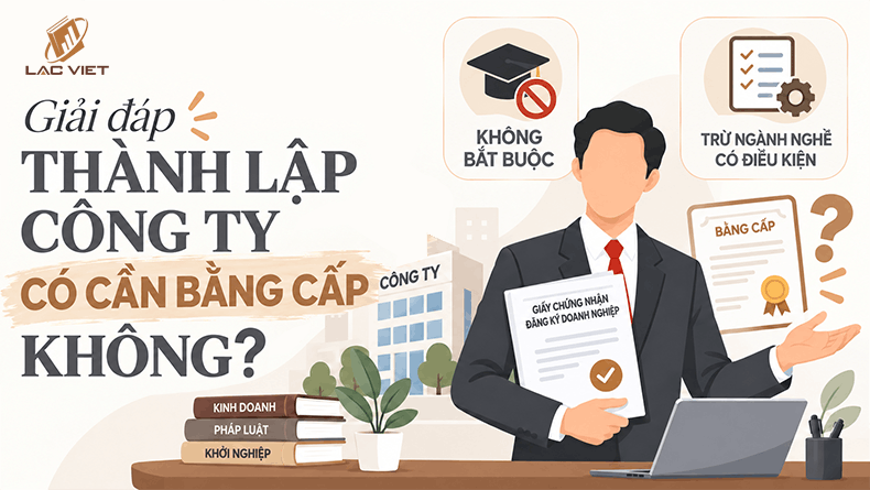 thành lập công ty có cần bằng cấp không